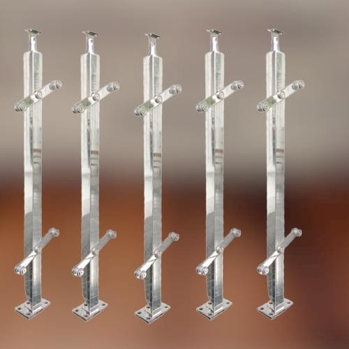 PJ Tiang Railing Tangga/Balkon Kaca/Pagar Tangga Kaca/ Railing Kaca