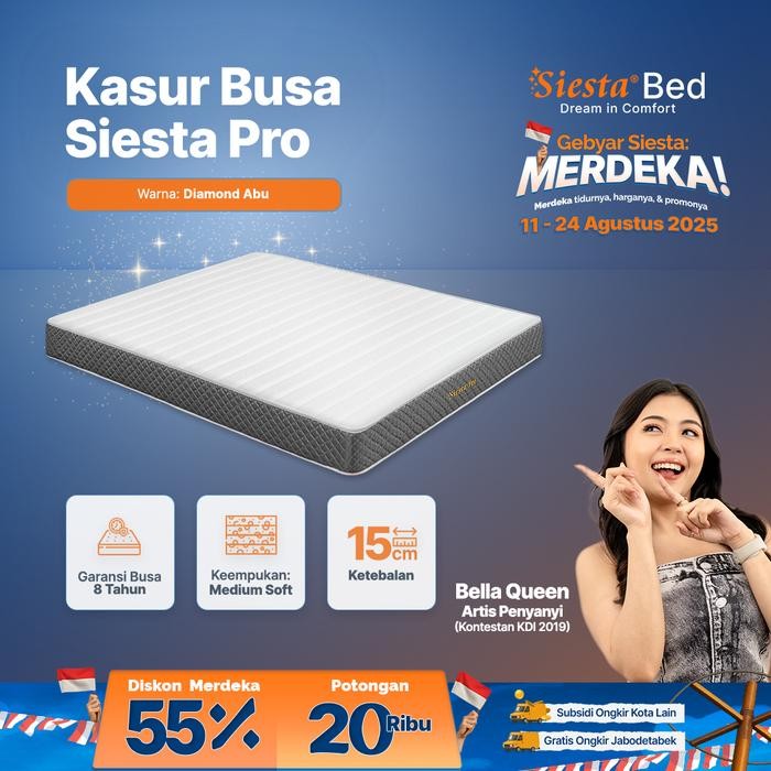 Turu Boss - Kasur Busa Siesta Pro 15Cm Empuk & Nyaman