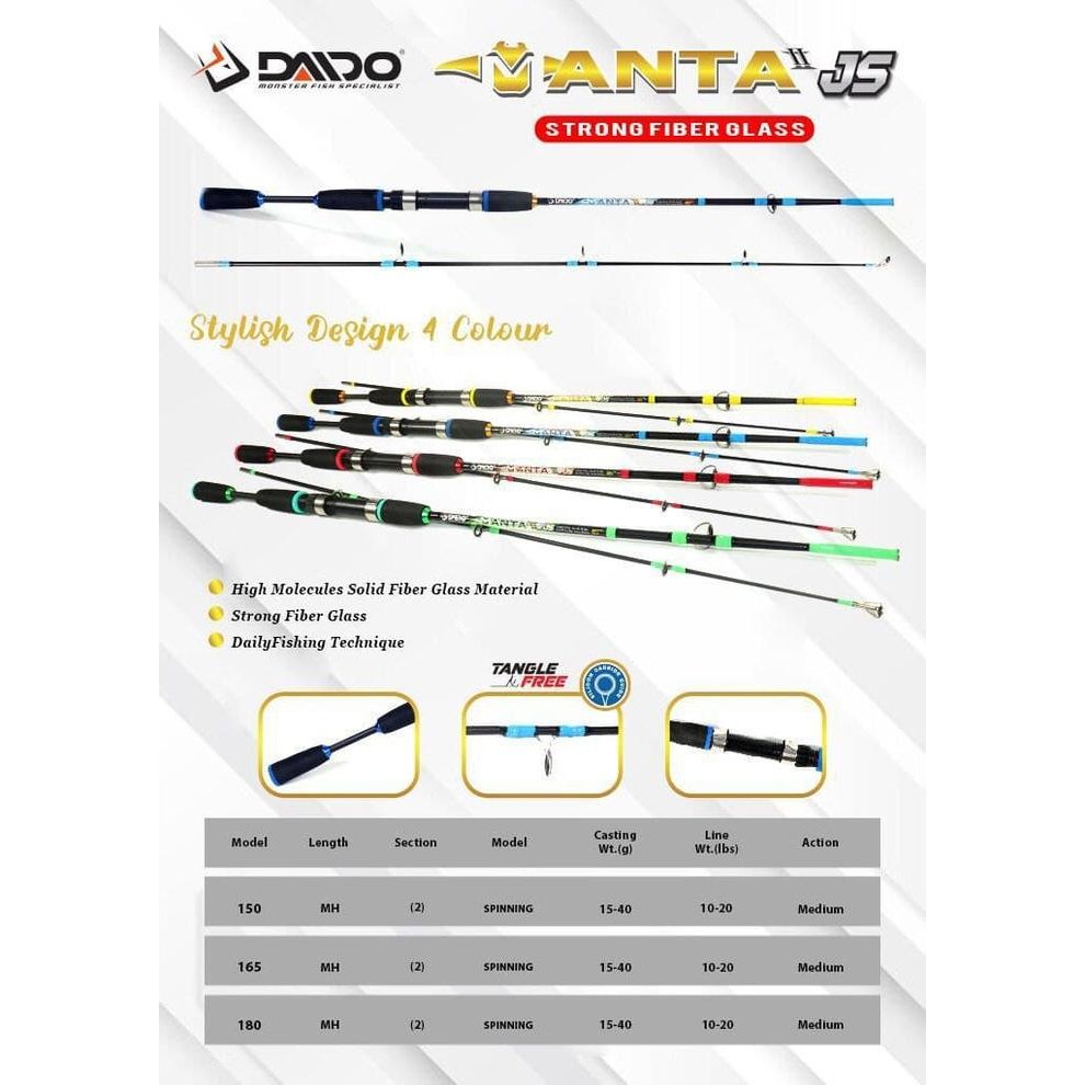 Joran Galatama murah Daido Manta Gen II 180 Cm (TERBAIK) (TERBARU) (TERMURAH)