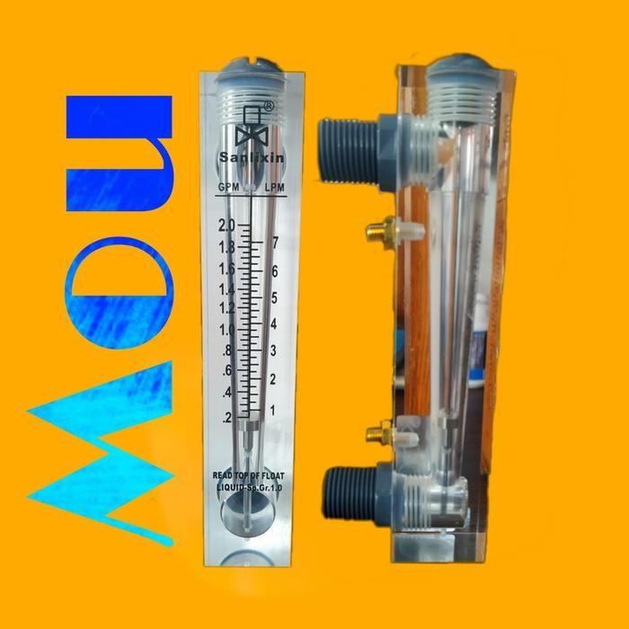 Flowmeter / Rotameter 0.2 - 2 Gpm