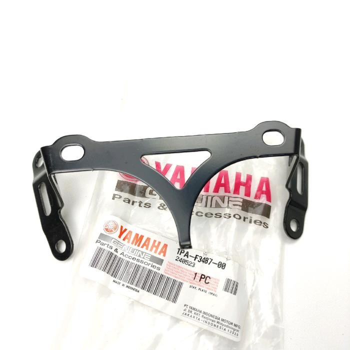 BREKET DUDUKAN PLAT NOMOR DEPAN VIXION NEW NVL 2013-2014 1PA-F3487-00 ORIGINAL YGP YAMAHA GENUINE