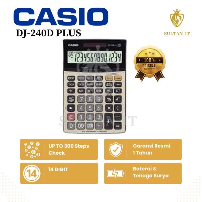 

kalkulator casio dj 240d plus original kode 1088