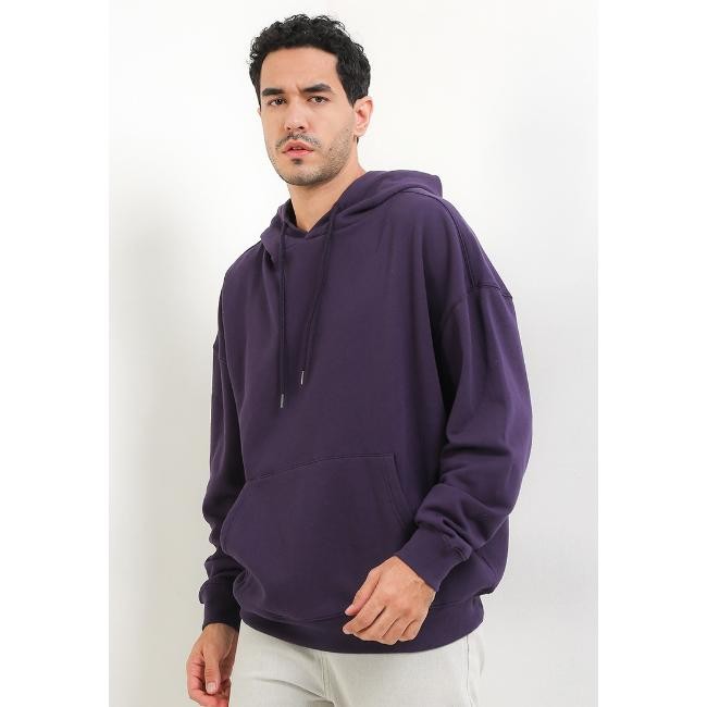 Hush Puppies Hoodie Pria Pl Fuzzy Purple