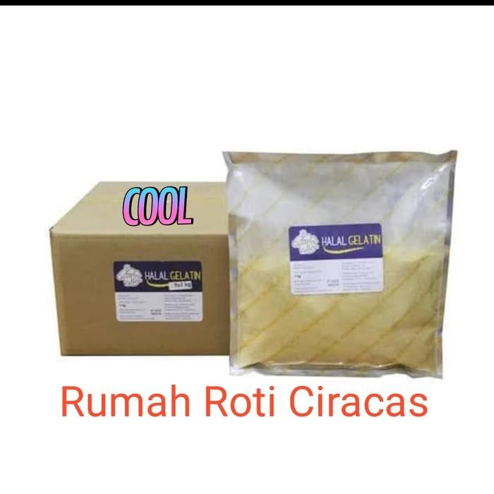 

IGIH- Gelatine Powder Bubuk Serbuk Green Valey Halal Sapi No Gelita Sheet