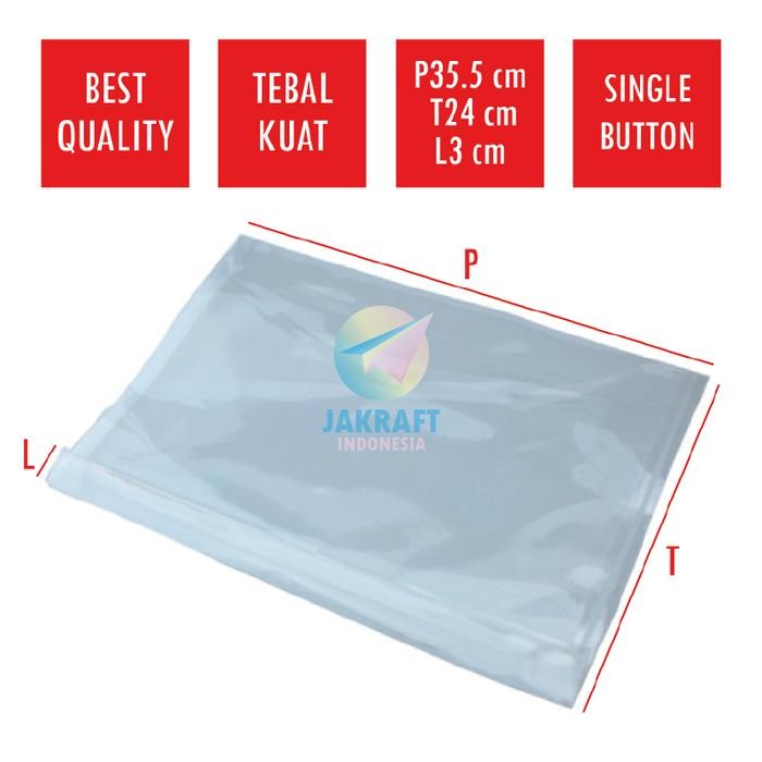 

New (12 Pcs) Map Amplop Kancing Plastik MY FOLDER Pasir 0.10 mm / FOLDER ONE Polos Tebal 0.13 mm