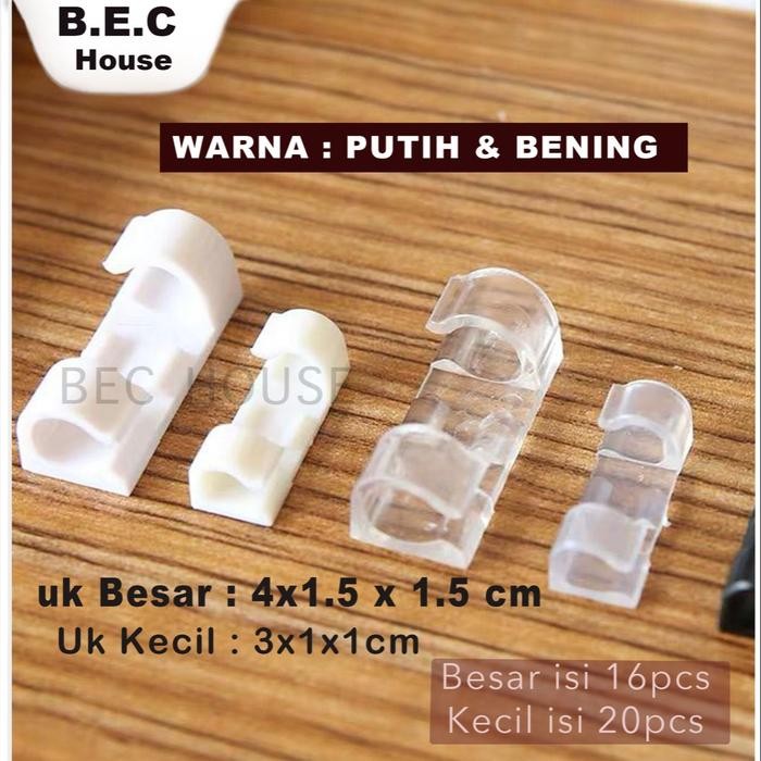 

New [Dapat 2Set] Klip Kabel Organizer Cable Clip Per pack Pengikat Kabel