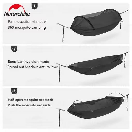 HAMMOCK 3 IN 1 ANTI NYAMUK NATUREHIKE CNH22HJ001 - HAMMOCK GANTUNG