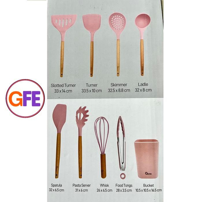 Oxone Spatula Sutil Silikon 9Pcs Silicone Kitchen Tools Set Ox-958