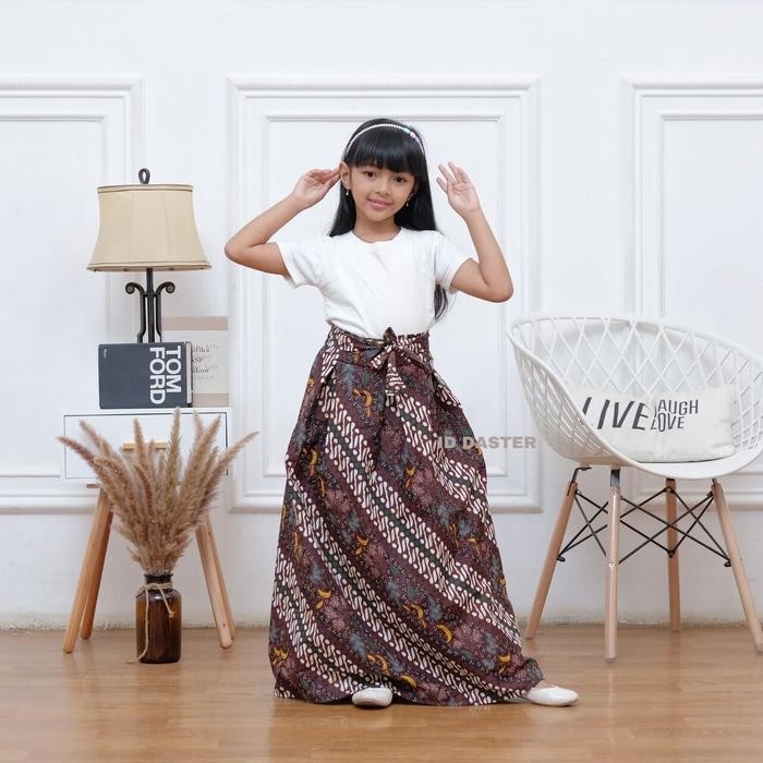 (Allthebest) Rok Batik Anak Panjang Perempuan SD