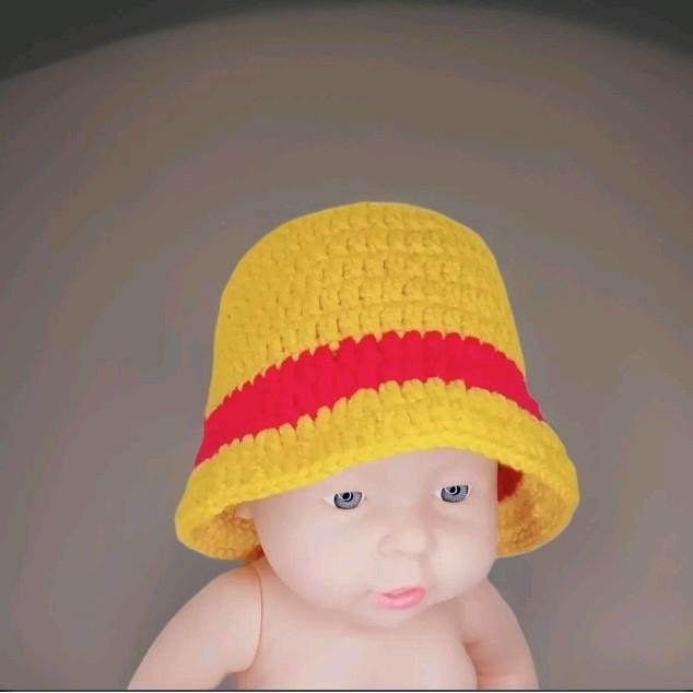 (Allthebest) topi rajut bayi luffy one piece hat baby photoshoot properti foto