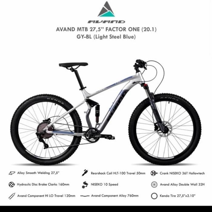 sepeda gunung MTB united avand factor one 27,5" rodanya