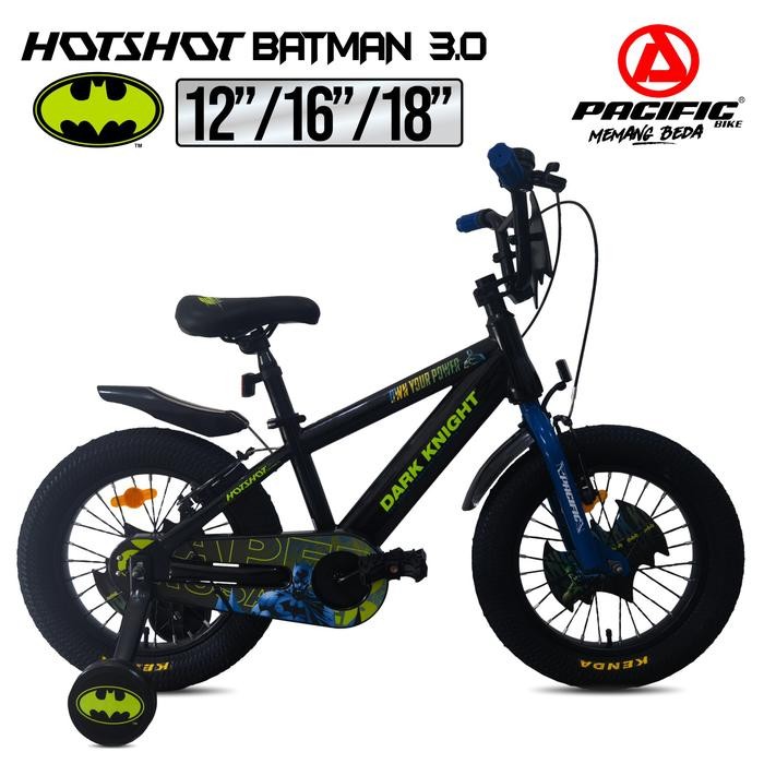 sepeda anak bmx pacific hotshot batman 12 16 18 inch ban jumbo 3.0