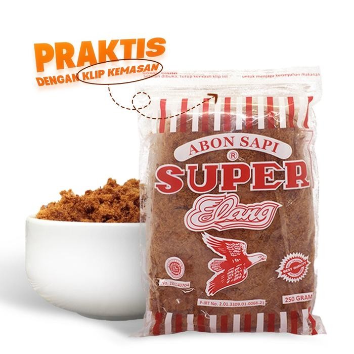 

Baru Abon Daging Sapi Cap Elang 250Gr Manis Pedas Bumbu Pilihan