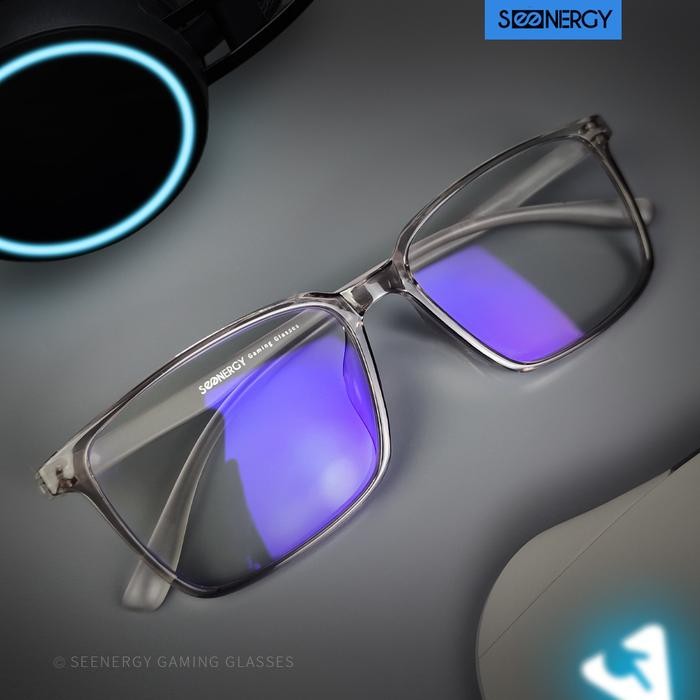 SEENERGY Kacamata Gaming Cyber Grey Transparent