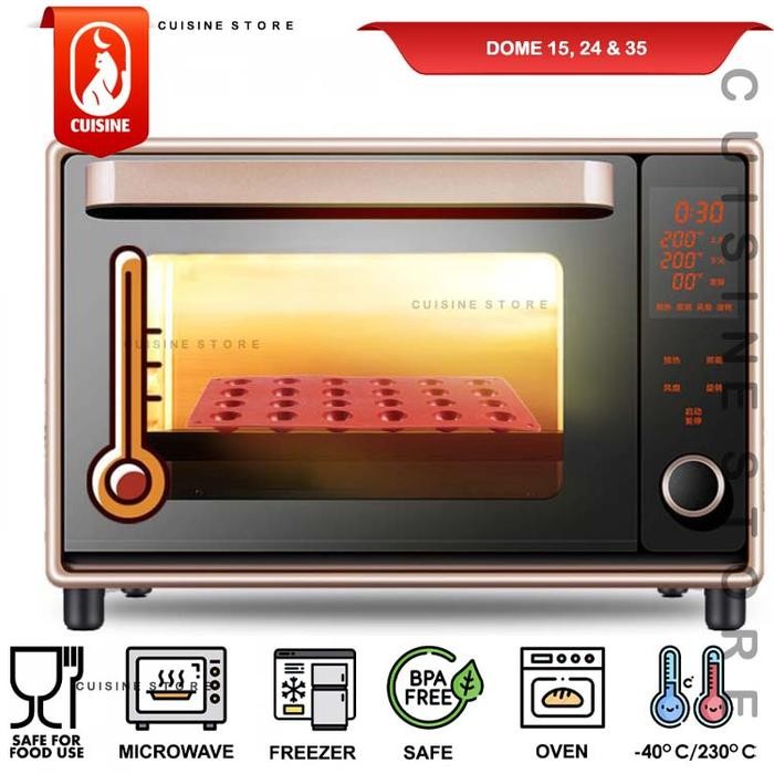 Cetakan Coklat Bulat Kecil Dome Jelly Chocobomb Kue nastar 1/2 Lingkar