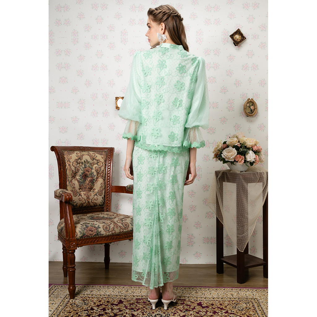 Lubna - LYANA KURUNG KEDAH SET (Wanita) (GREEN)