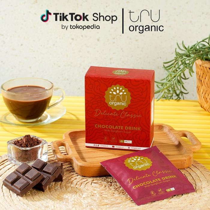 

LEZAT- Minuman Coklat Rendah Kalori Dengan Gula Sorghum Cokelat Bubuk Truorganic Delicate