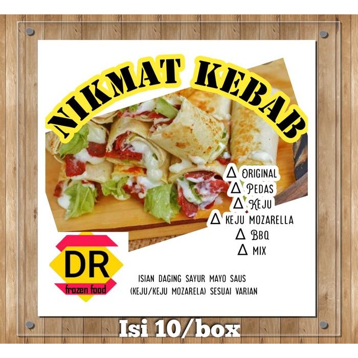 

LEZAT- Nikmat Kebab Isi 10 Per Box