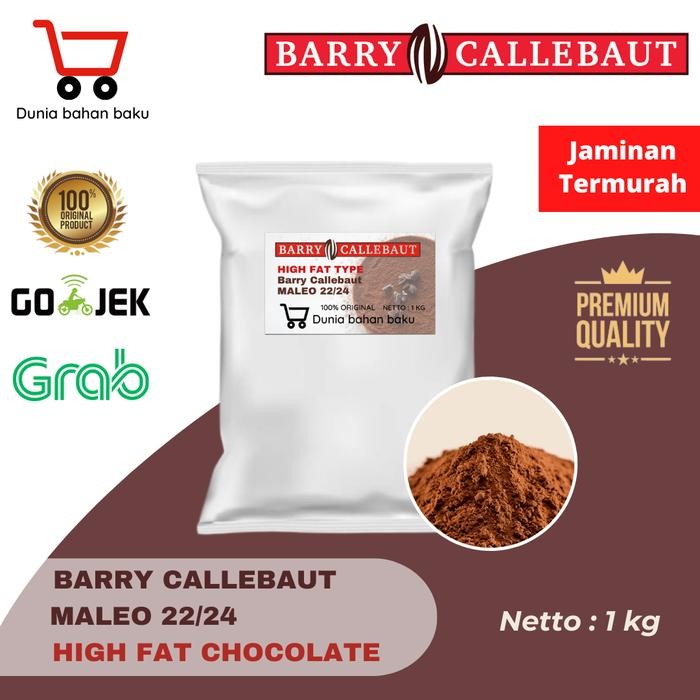 

LEZAT- Cocoa Powder Barry Callebaut Bubuk Coklat Tipe Maleo 22/24 High Fat