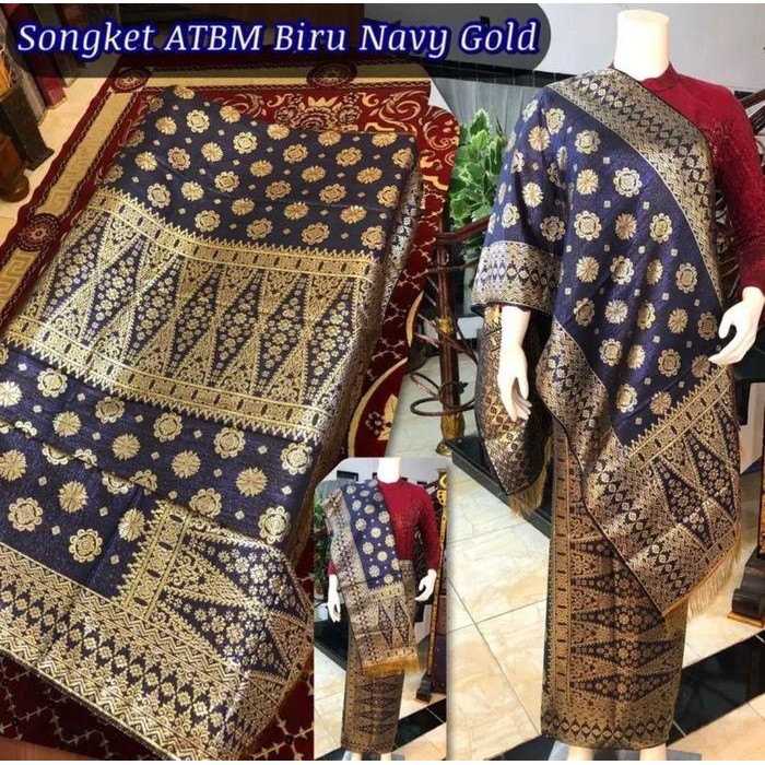 Songket ATBM Songket Tenun Mesin Palembang Cantik dan Manis rok songket ATBM set selendang