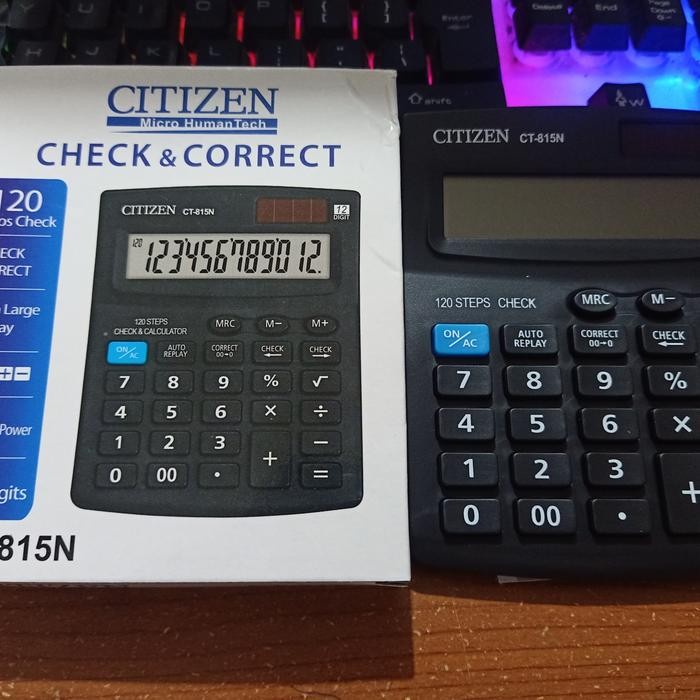 

Kalkulator Citizen CT 815N - Kalkulator Check & Correct - 12 Digit