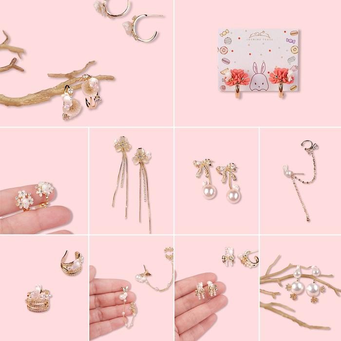 

Oct Earrings - Jasmine Tease handmade charm anting