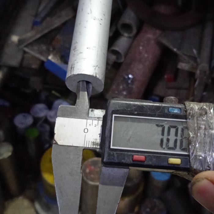 Pipa Aluminium Od 19 Mm X Id 7 Mm X 1000 Mm