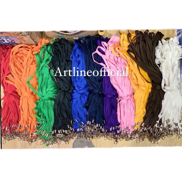 

promo tali lanyard / tali id card kait - 1 pack 100pcs