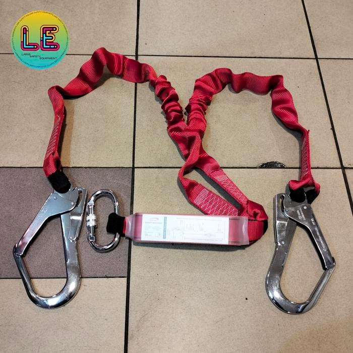 

promo elastic double lanyard big hook lp 0464 leopard - original produk