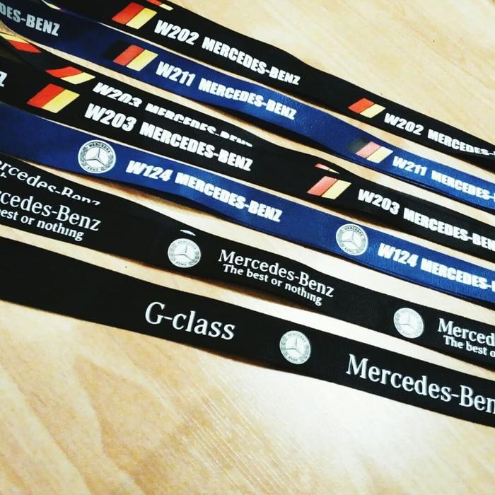 

promo lanyard mercedes w124 202 203 211 g class amg - kalung id & name