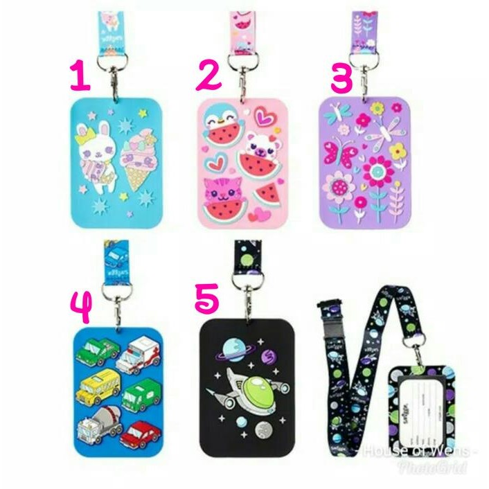 

promo smiggle sunny bus pass lanyard original name tag