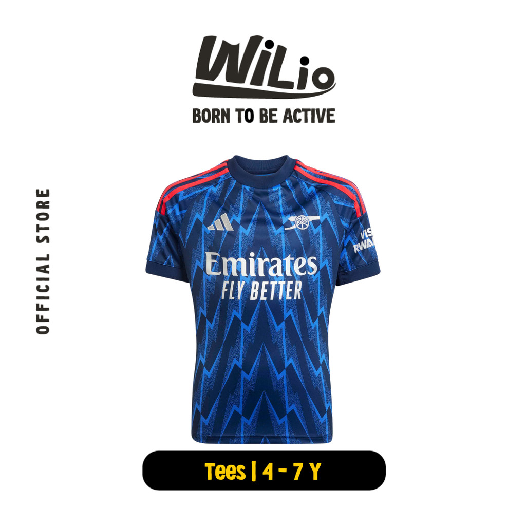 ADIDAS Arsenal 25/26 Away Jersey Kids JI9550 - Jersey Anak (Ungu)