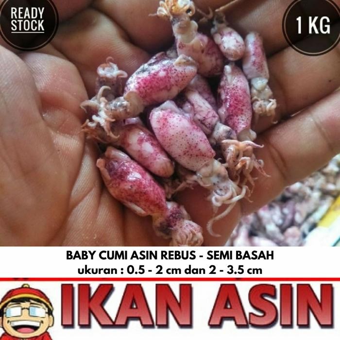 

Siap Kirim Baby Cumi Asin Basah 1kg - Segar & Gurih