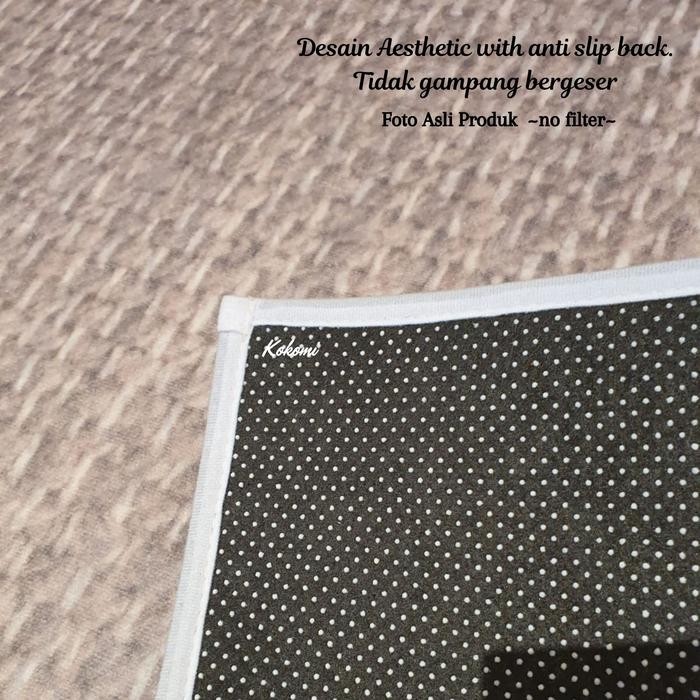 KOKOMI Karpet Ansei Ukuran Besar 140x200 Ruang Tamu Karpet Besar Japandi Simple Aesthetic Carpet