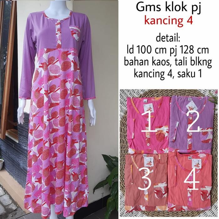 ORIGINAL Daster panjang / gamis kaos / baju muslim amro READY STOCK