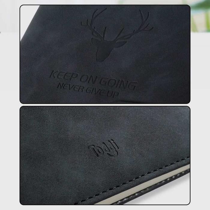 

Toddi Buku Catatan Harian Notebook Cover Kulit Magnetic Buckle A5