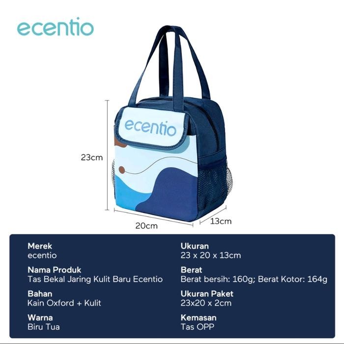 Hot Sale Ecentio Tas Bekal Anak Portable Tas Lunch Box Tahan Panas