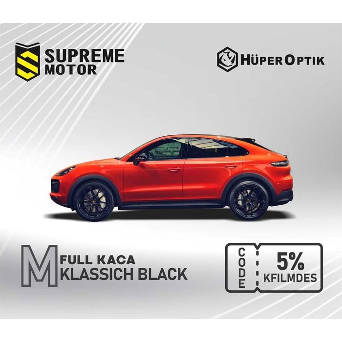 Kaca Film Full Huper Optik Klassisch Black Medium Car