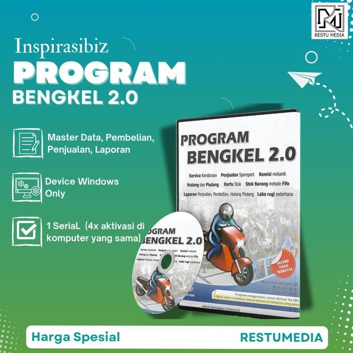 

paket kasir / komputer - bengkel kode 460