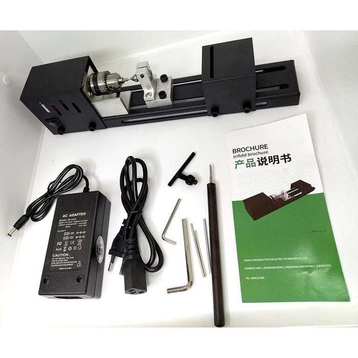 Paling Murah Mesin Bubut Mini Kayu Lathe Lathe Wood Metalworking Diy Terlariss 