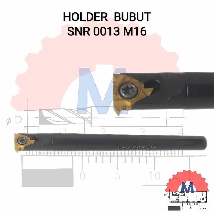 New Threading Tool Holder Snr 0013 16 Stang Pahat Ulir Drat Snr0013 M16 Terlariss 