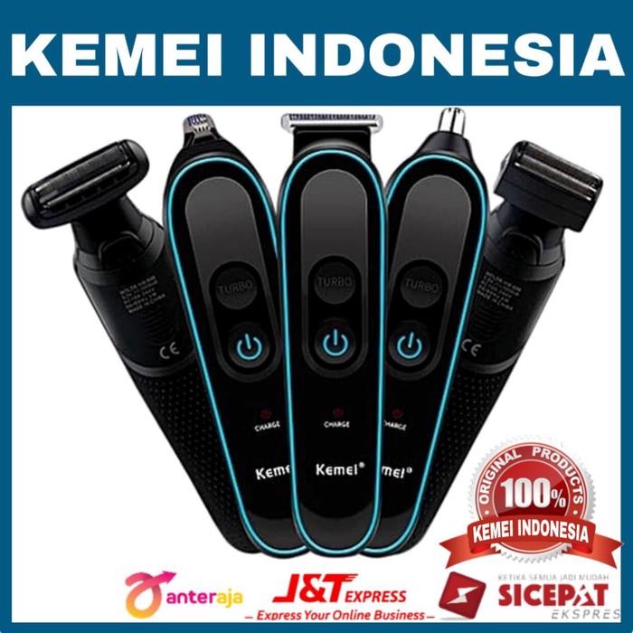 terbaik kemei km-690 turbo alat mesin cukur jenggot kumis rambut cas