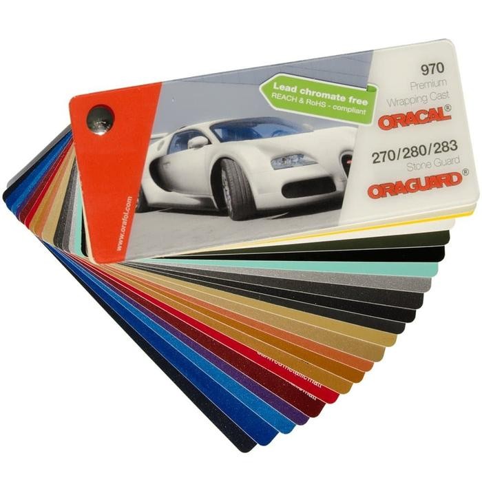 ORACAL 970 Color Swatches Katalog Warna Card Kipas Original