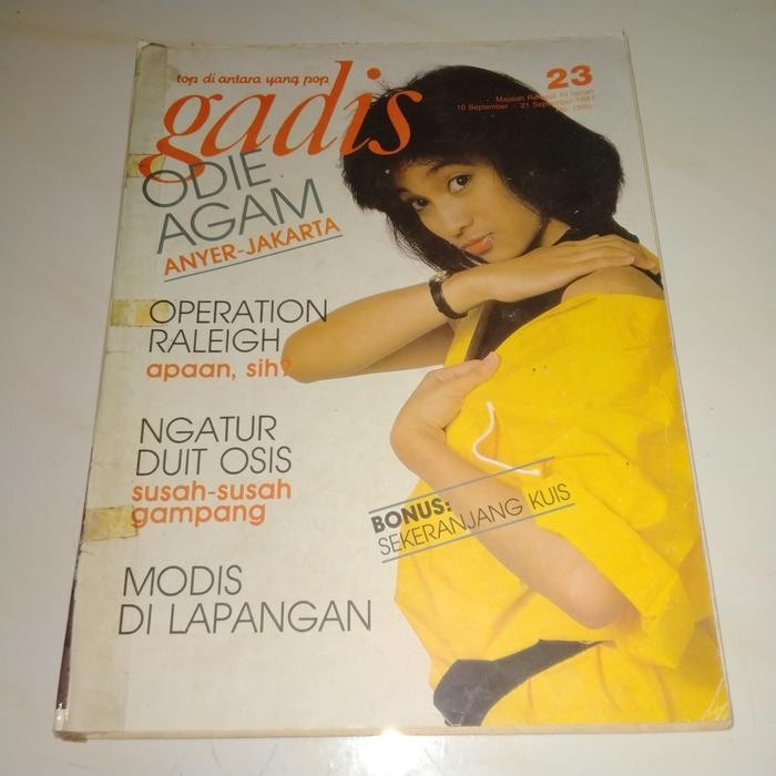 

Majalah GADIS No.23 Sep 1987 Cover LINA MARLINA