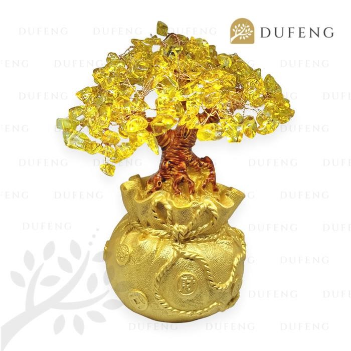 

Dufeng - Pohon Emas Golden Crystal Tree Pohon Uang Simbol Rejeki Berkelimpahan