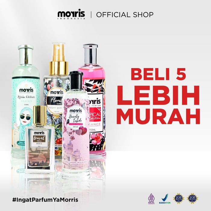 

PAKET ISI 5 Morris Tropical Romance Morris Fantasy Beauty Inside Morris Floral Edition Night Queen