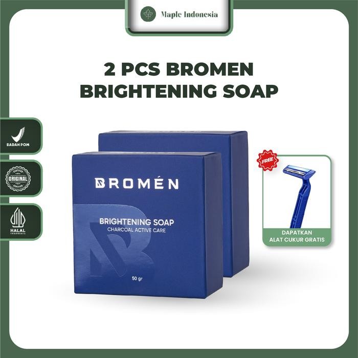 

BROMEN sabun cuci muka & serum mencerahkan memutihkan untuk PRIA