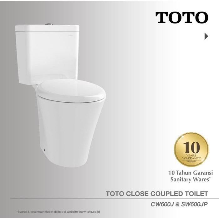 TOTO Closet CW600J/SW600JP Closet Duduk - Kloset - Kloset Duduk