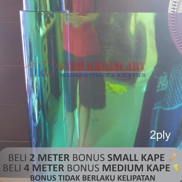 Kaca Film Pelangi Chameleon 2Ply 2 Ply Bunglon Sparta Untuk Mobil