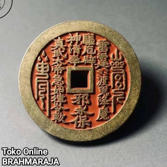 Koin Zhen Wu Da Di Bahan Kuningan Asli Koleksi Langka Asli